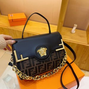 Gold Chain Medusa Handbag